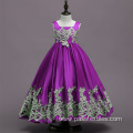 2020 New Pure color elegant girls dress